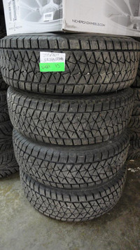 255 70 17 2 Bridgestone DM-V2 Used Winter Tires With 95% Tread Left