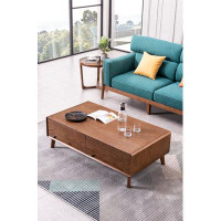 Corrigan Studio Latreca Rectangular Natural Ash Wood Coffee Table L49”