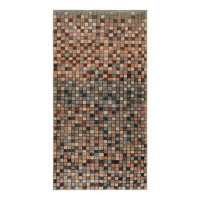 Rug & Kilim Geometric Hand-Knotted Rectangle 3'9" x 7'6" Wool Area Rug in Brown