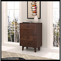 Ebern Designs DRESSER CABINET BAR CABINET Storge Cabinet  Lockers  Real Wood Spray Paint Retro Round Handle Can Be Place