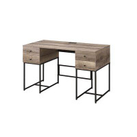 17 Stories Bora Desk with Built in Outlets