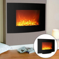NEW 1500W 35 INCH CURVED FIREPLACE LED HEATER & REMOTE EF11A