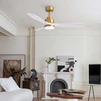Mercer41 52'' Ceiling Fan With Led Lights And Remote Control