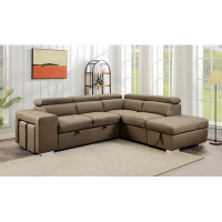 Latitude Run® 105" Sectional Sofa With Adjustable Headrest