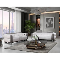 Global Furniture USA White/grey Sofa-loveseat 2pc Set