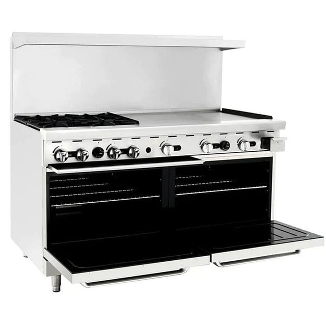 Atosa 60 Natural Gas/Propane 4 Burners With 36 Griddle Stove Top Range in Other Business & Industrial - Image 2