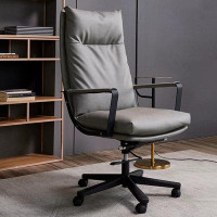WONERD 44.09" Dark grey Solid back Office chair