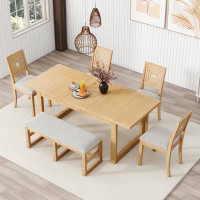 Red Barrel Studio 6-Piece Extendable Dining Table Set