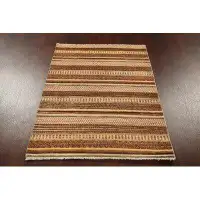 Rugsource Contemporary Gabbeh Kashkoli Oriental Area Rug Hand-Knotted 3X5