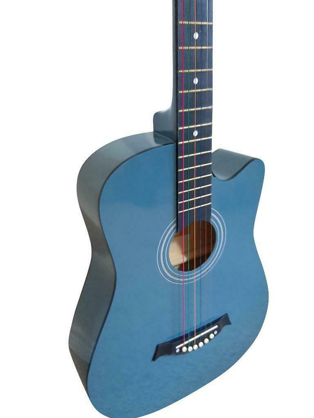 Acoustic Guitar 38 inch for Children or Small hand adults blue iMusic675 in Guitars - Image 3