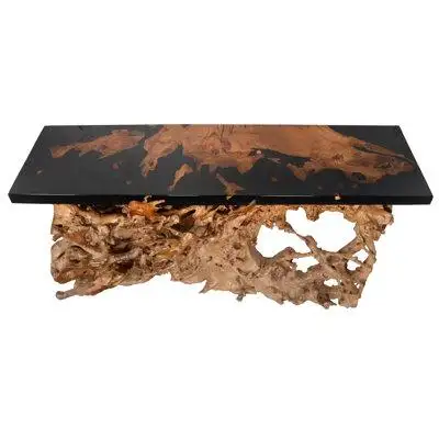 AFD Home Artistic Floating Teak Root Console Table