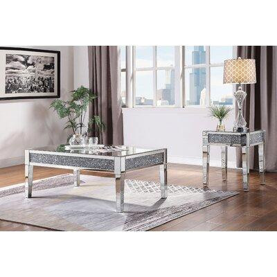 Everly Quinn North 2 Piece Rectangular Coffee Table Set in Coffee Tables