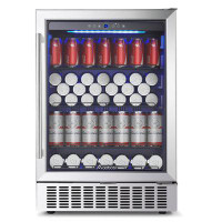 AOBOSI 164 Cans Freestanding And Built-In Beverage Refrigerator 24 Inch Beverage Refrigerator