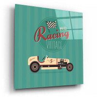 Trinx Wildon Home® 'Vintage Racing 2' By Graphinc, Acrylic Glass Wall Art, 24"X24"