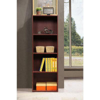 Ebern Designs Ebern Designs 4-Shelf Bookcase In Mahogany