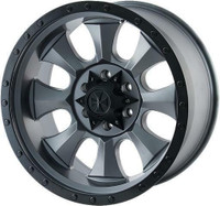 18x9 Dirty Life Ironman 9300 gunmetal wheels for Ford F-150 (6x135)
