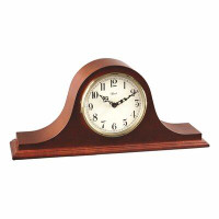 Hermle Black Forest Clocks Sweet Briar American Traditional Analog Solid Wood Quartz Tabletop Clock in Cherry