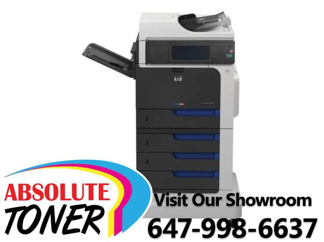 HP Color LaserJet Enterprise CM4540 Multifunction Color Laser Printer Copier, 4 Paper Cassette, Finisher, Stapler in Printers, Scanners & Fax - Image 2