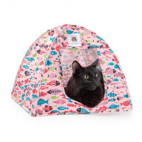 The Tiniest Tiger Animal Print Canvas Tent Pet Bed