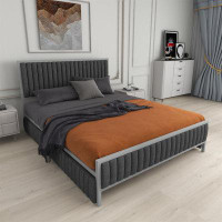 Latitude Run® Sentire Full/Double Upholstered Storage Platform Bed