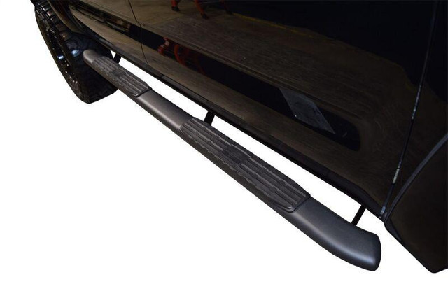 BLACKOUT Series 4 In. Oval Black Stainless Steel Step Bars | 2022-2023 Toyota Tundra Crew Max in Other Parts & Accessories - Image 2