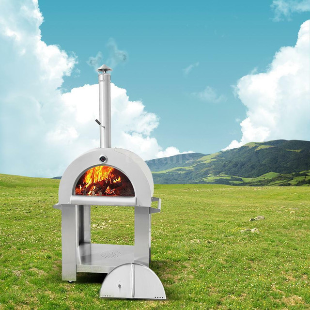 NEW WOOD FIRED STAINLESS STEEL PIZZA OVEN HP001S in Fireplace & Firewood in Alberta - Image 4