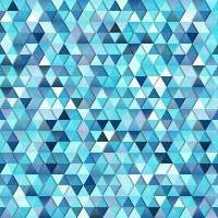 Orren Ellis Mosaic Blue Peel & Stick Wallpaper N04076
