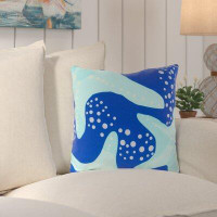 Beachcrest Home Ranee Striking Series of Starfish Indoor/Outdoor Throw Pillow