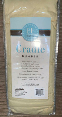 BE Basic Cradle Bumper 200 Thread Count Maize/yellow 108 X 6 X 1