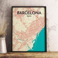 Wrought Studio 'Barcelona' - Unframed Graphic Art Print on Paper