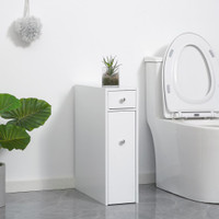 Bathroom Floor Cabinet 6.7" x 18.9" x 22.8" White