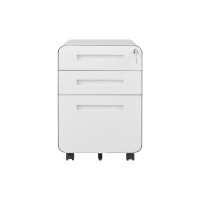 Inbox Zero Versatile 3-drawer Mobile File Cabinet - Office Under-desk Storage, For A4/legal/letter, Anti-tilt, 5 Wheels,