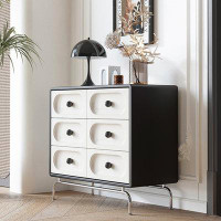 SUPROT Modern Simple Style Black And White Accent Chest