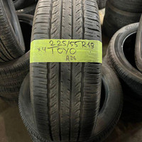 225 55 19 4 Toyo Used A/S Tires With 70% Tread Left