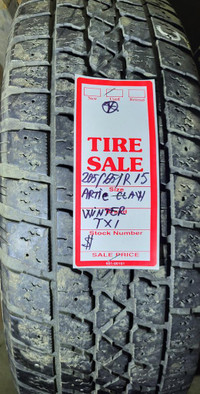 P 205/65/ R15 Arctic Claw Winter txi M/S*  Used WINTER Tire 50% TREAD LEFT  $35 for THE TIRE / 1 TIRE ONLY !!
