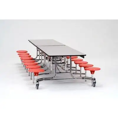 National Public Seating 145" x 59" Rectangular Cafeteria Table