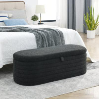 Latitude Run® Nadley Upholstered Flip Top Storage Bench