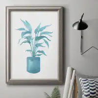 Bay Isle Home™ Watercolor House Plant IV Premium Framed Canvas- Ready To Hang