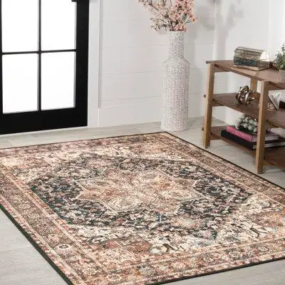 Area Rugs Clearance Up To 80% OFF Our Persian chenille rug boasts a bold colour palette and medallio...