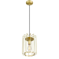 Everly Quinn Gold Pendant Light - 9 Inch Dining Room Hanging Kitchen Light