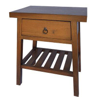 Loon Peak Lindemann Solid Wood End Table with Storage
