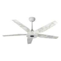 Winston Porter 56" Sdepan 5 - Blade LED Smart Propeller Ceiling Fan with Remote Control and Light Kit Included