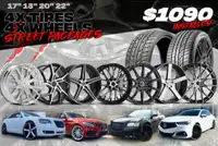 STREET Wheel and Tire Packages Starting from $1090! FREE INSTALL AND SHIPPING!