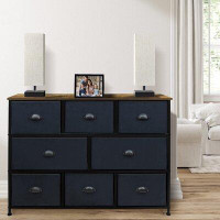 Sorbus Sorbus Dresser W/ 8 Drawers- Furniture Storage Chest Clothes Organizer For Bedroom, Hallway, Iron Frame, Rustic F