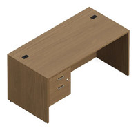 Newland Single Pedestal Straight Desk – 30 x 60 -- Brand New