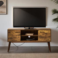 Ebern Designs TV Stand with 2 Doors for up to 55 inch for Living Room Bedroom