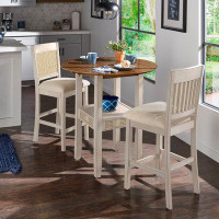 Kingstown Home Pulukan 2 - Person Counter Height Drop Leaf Dining Set