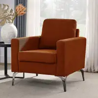 Wrought Studio Sofa Chair,With Square Arms And Tight Back