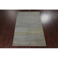 Rugsource One-of-a Kind Checkered Gabbeh Kashkoli Oriental Area Rug Hand-Knotted 6'6" x 9'11"