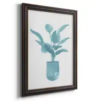 Winston Porter Watercolor House Plant VI Premium Framed Canvas- Ready To Hang